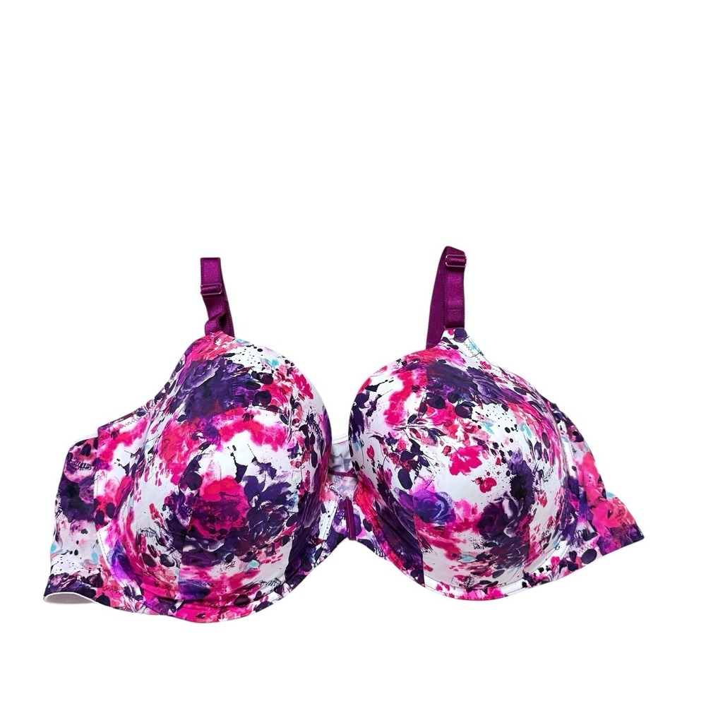 Nwot Torrid Curves 46dd Underwire Front‎ Closure Multicolored Floral Bra